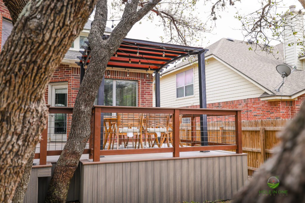 C21A1635 Custom backyard landscaping design