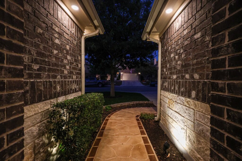 Soft outdoor lighting glow