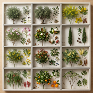 mid century modern trees